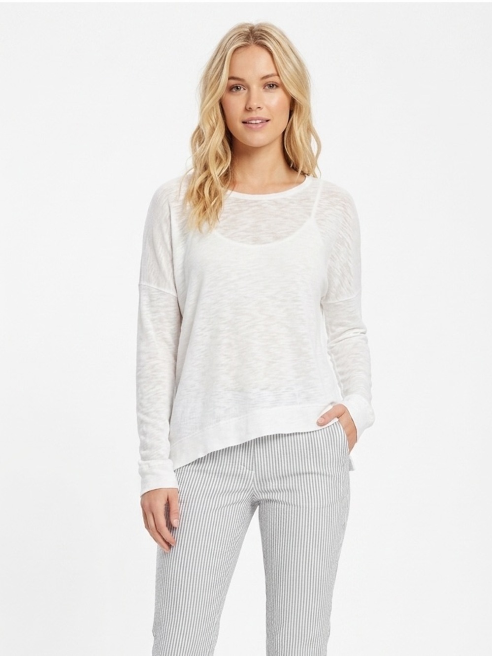 Maison Cinqcent white top size medium cotton fabric